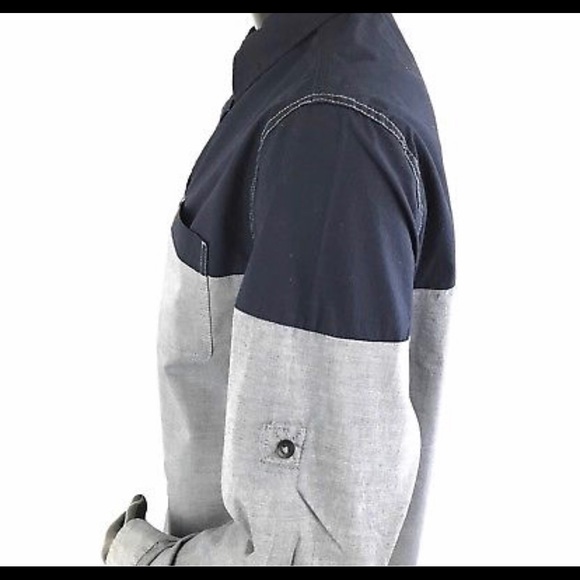 Rock&Republic Mens Large Two-Tone Blue/Grey - Picture 2 of 7